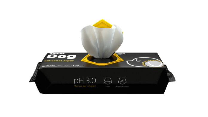 Wipe-Away Dog Ear Infections with Ease Dog Ear Canal Wipes Image