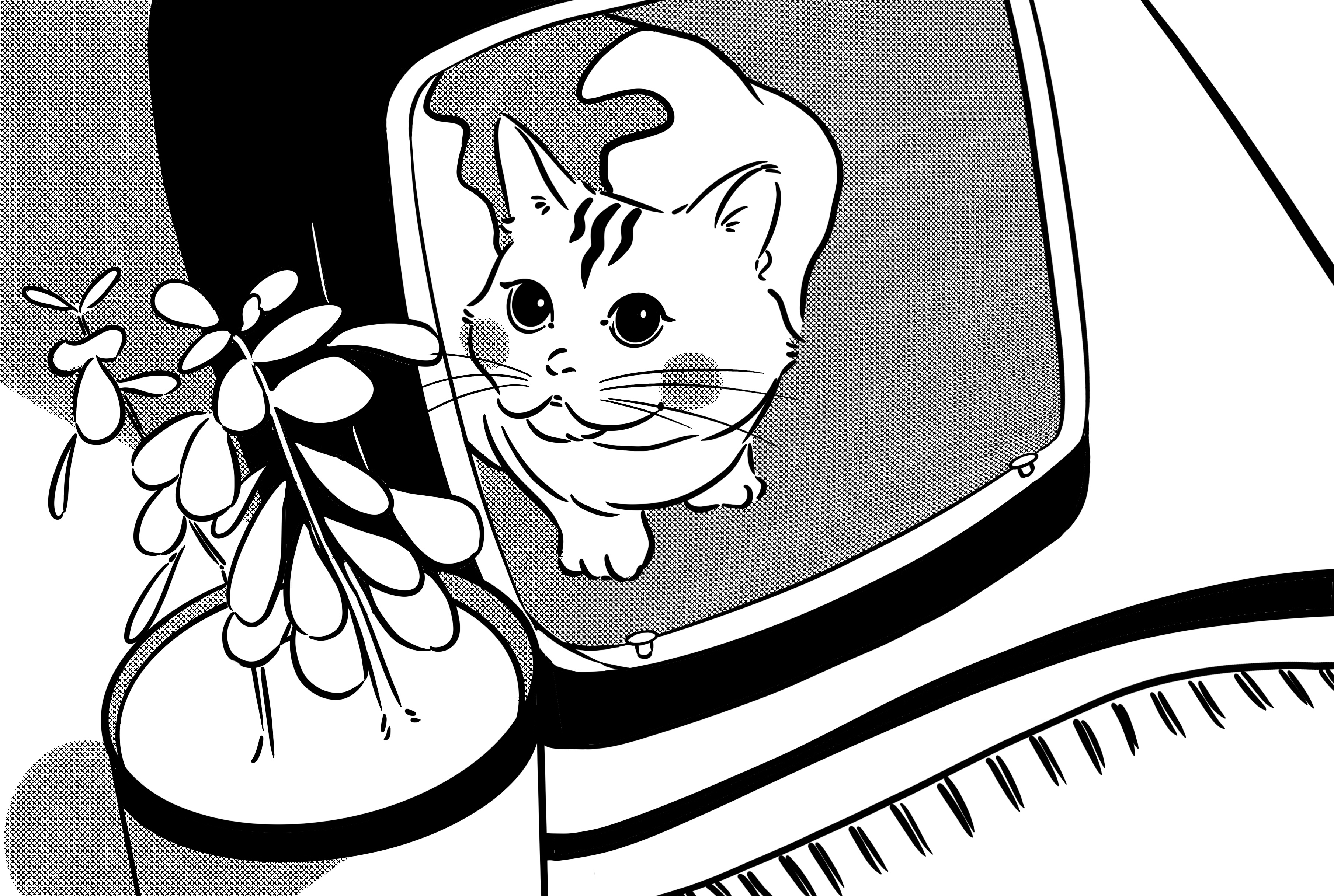 How Long Does It Take a Kitten to Adjust to A New Home? A new kitten in the carrier and a cat happily looking out of the window